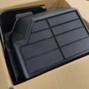 KINGGERI Under Seat Storage Boxes - Compatible with 2019-2026 Dodge Ram 1500 Crew Cab (Not for Classic), Heavy Duty Upgraded Rear Under Back Seat Storage Truck Cargo Black Tool Box Organizer