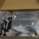 20 Pieces Mini Christmas Tree Snow Covered Branch Village Tree Artificial Christmas Village Displays Tree with Christmas Lamp Post Lantern for Christmas Winter House Holiday Decor