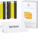 HPRT 4"X 6" Photo Paper 108 Sheets and Two Ribbons，Designed for CP4100/CP4000L Photo Printer