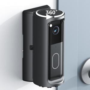 Blink Doorbell Mount Adjustable 360° Degree Angle Compatible with Blink Video Doorbell(2025 Model), NoDrill Blink Camera Bracket Holder for Home, Apartment & Dorm (Door Mount)