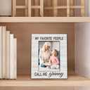 2 x Beliran Granny Gifts Picture Frame 5x7, Grandma Photo Frame, Christmas Mothers Day Birthday Gifts for Grannys, My Favorite People Call Me Granny Wooden Picture Photo Frames for Desk Home Room Decor