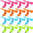 16 Pack Mini Cell Phone Fan 2-in-1 USB C Cooling Mini USB Fan Compatible for Type C, Android Smartphone, Tablet Portable and Powerful Summer Accessories, 4 Colors