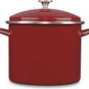 12QT STOCKPOT W/COVER RED