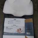 Osteo Cervical Pillow for Neck Pain Relief, Hollow Design Odorless Memory Foam Pillows with Cooling Case, Adjustable Orthopedic Bed Pillow for Sleeping, Support for Side Back Sleepers (Queen(25.5*16.5*5.2/4.1 inches), White)