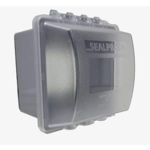 Sealproof 2-Gang Extra Deep in Use Outdoor Outlet Cover | Weatherproof, Lockable, UL Extra Duty Compliant, 45 Configurations