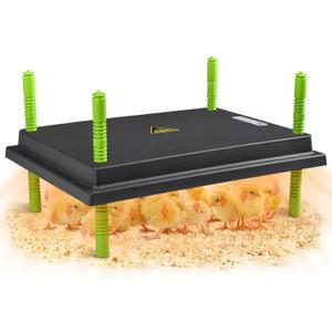 Chick Brooder Heater Plate, 12"x16" Warmer Brooder Plate for Chicks with Adjustable Height & Temperature Display, 30W Temperature Control Brooder Heating Plate for 40 Baby Chicks Duck