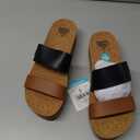 Reef Women's Cushion Vista Hi Platform Fashion Sandal (9, Black Duo)