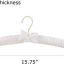 Tosnail 12 Pack Satin Padded Hangers Foam Padded Hangers Dress Hanger - Ivory