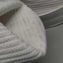 8 Pack Small Woven Basket with Gift Bags and Ribbons, All 12"x 8"x 5", Empty Decorative Gift Chest Box, Cute Baby Gift Basket for Nursery, Cotton Rope Room Shelf Storage Basket with Handles, White