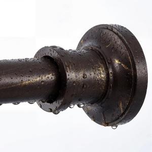 BRIOFOX Bronze Tension Curtain Rod 24 to 76 Inch(2-6.3ft) - Spring Tension Shower Curtain Rod, No Drilling Bronze Tension Rod for Curtains or Windows