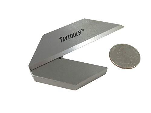 Taytools 469508 1-1/2 Inch Machinist Center Finder Square Tools Steel with Tapered Pinned Joint Overall Length 3-1/4 Inches