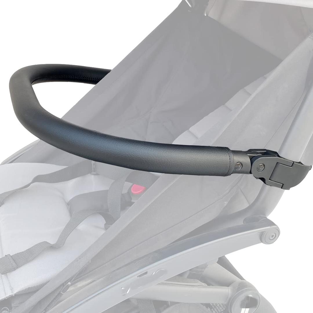 PU Leather Stroller Bumper Bar Compatible with Stokke YOYO3, YOYO2 & Babyzen YOYO+, Foldable Armrest Handle Attachment, for All YOYO Models