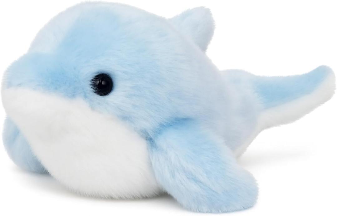 Adorable Dolphin Stuffed Animal Soft Blue Dolphin Plush Toy Cute Birthday Gift for Boys Girls Kids Toddlers