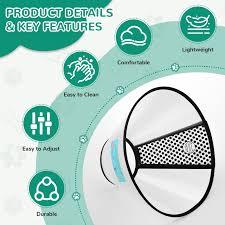 GLADOG Soft Dog Cone Collar, 3 PCS (XL is Only 1 PCS) Flexible Plastic Cone for Dogs After Surgery, Dog Recovery Collar, Adjustable E-Collar for Large/Medium/Small Dogs Cat, Comfy Elizabethan Collar XL