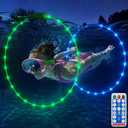 Solar Pool Diving Rings with Light for Kids 4-12 Dive Toys Rings 30 In