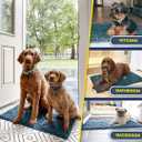 Muddy Mat | Super Absorbent Door Mat Indoor, Microfiber Quick Dry Chenille Entryway Rug, Non-Slip Front Door Mat, Indoor Mats for Entryway, Machine Washable Pet Rug, Atlantic Blue 24"x36"
