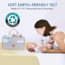 AIXIANG Baby Diaper Caddy Organizer,Portable Nursery Essentials Storage Diaper Caddy for Newborn Boy and Girl (Grey)