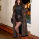 MANGOPOP Long Sleeve Shirts for Women Thermal Ribbed Crew Neck Lightweight Sweater Fitted Fall Winter Womens Tops 2025 Trendy (Gray, M)