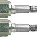 Allstar Performance ALL46310-12 12" #3 Braided Steel Lines With -4 Ends