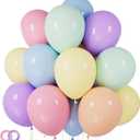 Pastel Balloons 100 Pack 12 inch Pastel Colors Latex Party Balloons for Birthday Rainbow Party Baby Shower Wedding Decorations