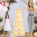 4ft Marquee for Letters A, Marry Me Light up Letters, Large Light up Letters, Multifunctional Large Marquee for Letters 4 Feet Tall for Party Decorations, Letter Balloons (Letters A)