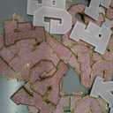Morcheiong 52Pcs 3.14 Inch Large Chenille Letter Patches A-Z Self Adhesive, Chenille Letters for Clothing, Letters Patches for Fabric (Light Pink)