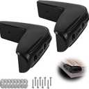 Dock Corner Bumpers Fenders Marine Corner Dock Bumpers Fender Guard for Docking, Soft UV-Resistant Marine-Grade Vinyl, Inflatable Protection, 10-Inch x 10-Inch, 2-Pack, Black