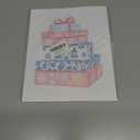 Boat Wades Chinoiserie Christmas Winter Wall Art Prints Set of 4, Grandmillennial Pink and Blue Xmas Tree Candy Cane Snowman Posters Pictures Wall Decor for Bedroom Home Office, 8x10 Unframed