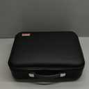 Fireproof Document Box with Combination Lock, Fireproof Water Resistant Hard Case Safe Box for Important Documents Certificates Laptop Passports (Black)