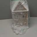 Braxio Indoor Christmas Decorations Gingerbread House Kit 2PCS with LED Light - 3 Inch Miniature Resin Houses for Indoor Home Decor, Family Room Aesthetic