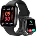 Smart Watch for Men/Women, Answer/Make Call, 1.85" AMOLED Always-On Display Screen Smartwatch for iPhone & Android, 3ATM Waterproof Fitness Tracker with Heart Rate/Sleep/SpO2 Monitor, 100+ Sport Modes