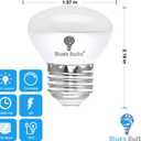 4 Pack R14 LED Bulb 4W E26 Base Mini Reflector Floodlight Light Bulb Dimmable 2700K Warm White - 40W Equivalent - Mini Light Bulbs, Short Light Bulbs, Curio Cabinet Light Bulb, R14 Bulb Flood Light