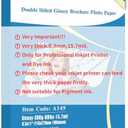 Uinkit 100 Sheets 8.5x11 Letter Size Thick Heavyweight Photo Paper Double Sided Glossy Cardstock 80LB 300Gsm 15.7Mil Brochure, Only for professional Inkjet Printer and Dye Ink