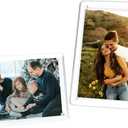 ECOSEAO 4x6 Minimalist Picture Frame Acrylic Glass Photo Frame with Magnetic Desktop Display Horizontally or Vertically