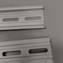 Rail Slotted Aluminum Mounting Guide 24 Inch x 1.4 Inch x 0.3 Inch for Equipment Installation Pack of 5 Pcs