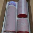 Dripless 3x4 3x6 3x8 Inch Red Burgundy Pillar Candles, 3 Packs Unscented Long Lasting Large Solid Colored Different Sizes Cylinder Column Candles for Home Table Decor Power Outage Emergency 