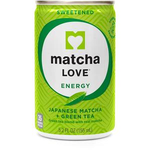 Matcha Love Green Tea Sweetened Energy Shots, 5.2 Ounce (Pack of 2), 5.2 Fl Oz, Best By: 10/03/2025