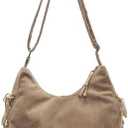 Corduroy Crossbody Bags for Women, Cute Corduroy Purse Casual Crescent Tote Large Shoulder Handbag Messenger Bag