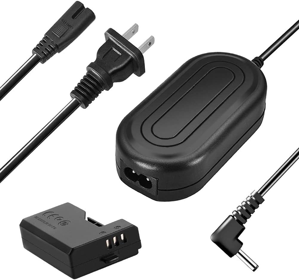 TKDY LP-E10 T7 Dummy Battery DR-E10 DC Coupler and ACK-E10 Continuous Power Supply Kit for Canon EOS T7 T6 T5 T3, Kiss X50 X70 X80 X90, EOS 1100D 1200D 1300D 1500D 2000D Digital Camera.