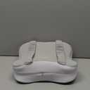 JINXIA Knee Pillow for Side Sleepers, Comfortable Memory Foam Leg Pillow for Side Sleeping, Pillow Sleeping Between Legs Aligns Spine, for Hip, Back & Sciatica Pain Relief, White and Gray