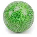 Woration 1 PC Decorative Orbs Green 3.15 Inch Table Centerpieces Balls Glass Mosaic Sphere Balls Vases Bowls Filler Decorations for Home Party Christmas Living Room
