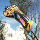 Funny Driver Headcover - Unique Graffiti Style - Waterproof Golf Gead Covers - Golf Club Covers with Soft Lining - Stylish Protection for Your Clubs