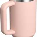 STANLEY Quencher ProTour Flip Straw Tumbler with Leakproof Lid 40 oz | Built-In Straw and Handle | Cup Holder Compatible for Travel | Insulated Stainless Steel Cup | BPA-Free | Peach Whip Gloss