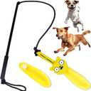 Race&Herd Cheeky Chase Flirt Pole for Dogs Heavy Duty - Flirt Pole for Dog Heavy Duty, Catch Rod for Pet Fishing Toy, Tug of War Dog Toy for Aggressive Chewers, Dog Rope Toys for Medium Dogs