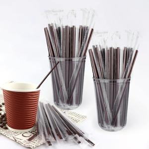 Coffee Stirrers Sticks Individually Wrapped 6.7in / 400pcs, Disposable Coffee Straw Stirring Rod, Coffee Straw, Disposable Plastic Drink Stirrer Sticks Three-hole Coffee Straws
