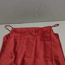 Women's Silk Satin Camisole Cowl Neck Tank Top Cami Silky Basic Tank Shirt Blouses (8-10, Red)