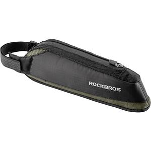 ROCKBROS Bike Frame Bag Top Bike Tube Bag Bike Triangle Bag Small Aerodynamic Bag for Triathlon and Gravel Bikes, Black