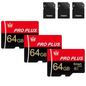 2 Pack Memory Card 64GB with Adapter, High Speed TF Card, UHS-I C10 A1 Memory TF Card for Tablet/Mobile Phone/Camera/Car Audio/Game Console (64GB-2 Pack)