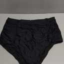 COCOPEAR Women's Ruched High Waisted Bikini Bottom Retro Vintage Swim Short Tankinis (3X-Large, Black)