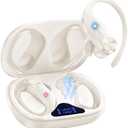 AI Translation Earbuds Real-Time: 166 Languages Audifonos Traductores Inglés Español, 60 Hours Battery - Seamless Translator Headphones for Travel Business Learning, iOS & Android Support Off-White